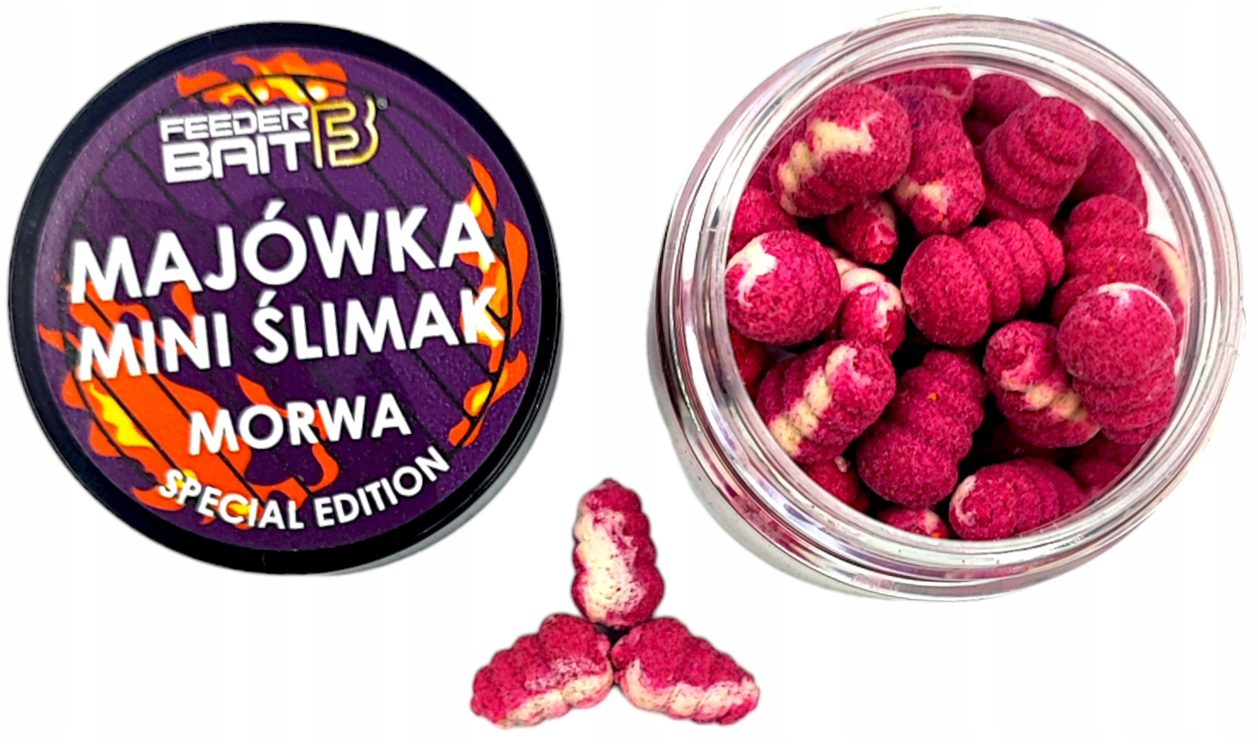 Feeder Bait mini ślimak MAJÓWKA SPECIAL Edition MORWA wafters method feeder
