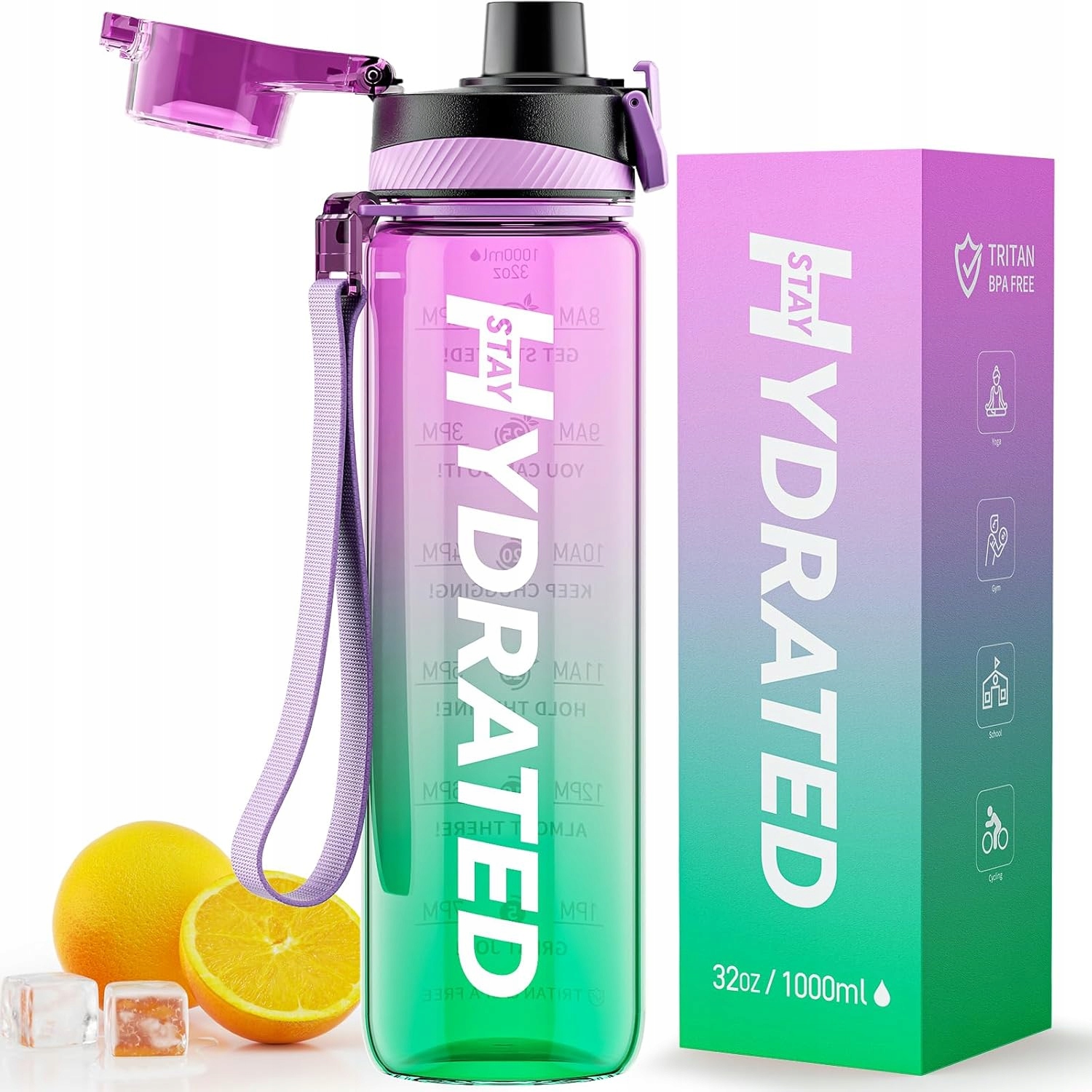 Lahev Na Pití Vodotěsná 1L Stay Hydrated