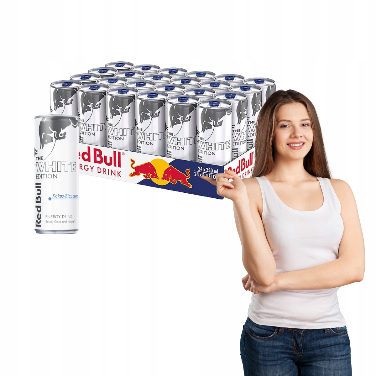 Red Bull White Edition Kokos-jagoda 24 x 250 ml Z De