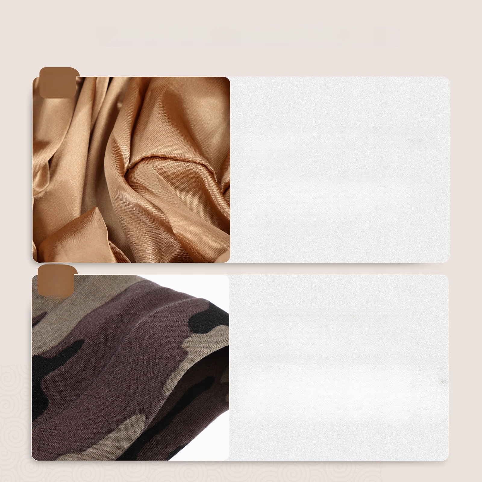 CZAPKA SATYNOWE BANDANY DLA KOBIET CZAPKI Materiał dominujący inny