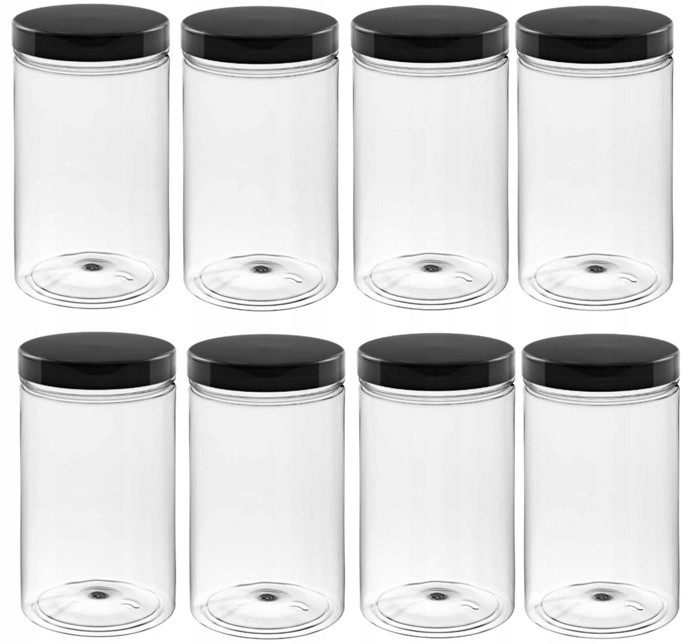 

Słoiki plastikowe 1,5 l zestaw 8szt makaron musli