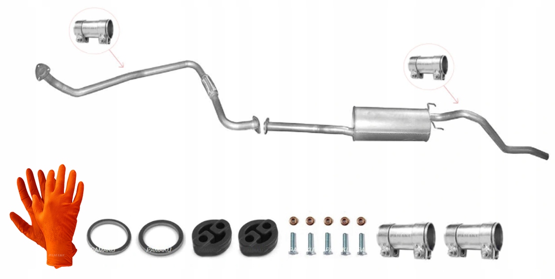 Vw Taro 2.4 D 59 kW (1989-7/1995) Trubka Tlumič