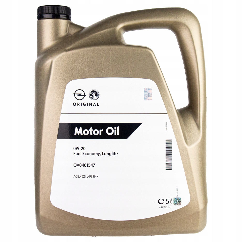 Gm Dexos D Fs LL 0w20 5L olej silnikowy Oem Opel