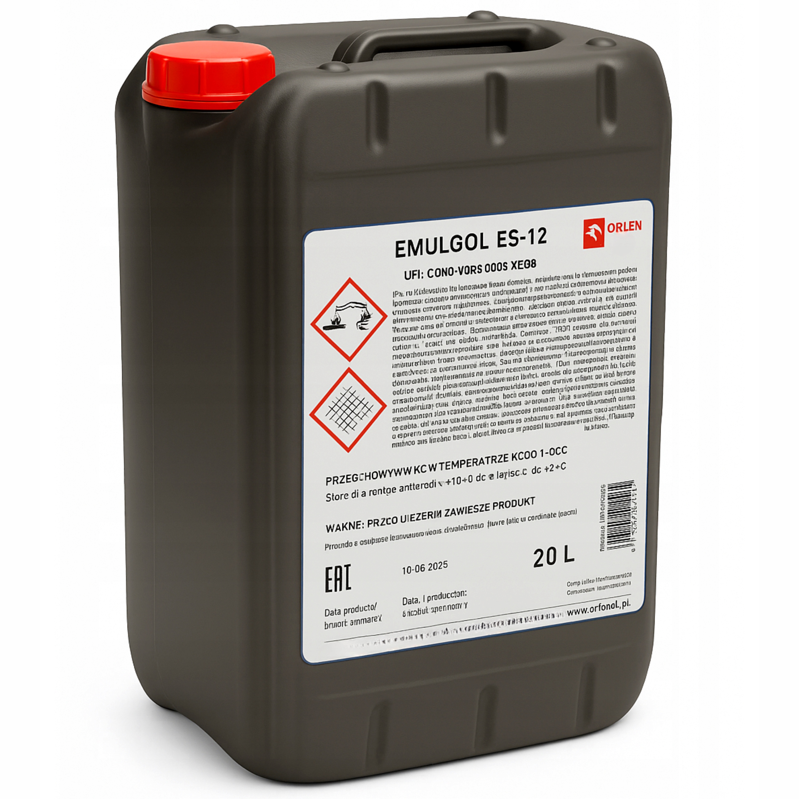 Olej na obrábanie kovov Orlen Oil Emulgol ES-12 kanister 20l
