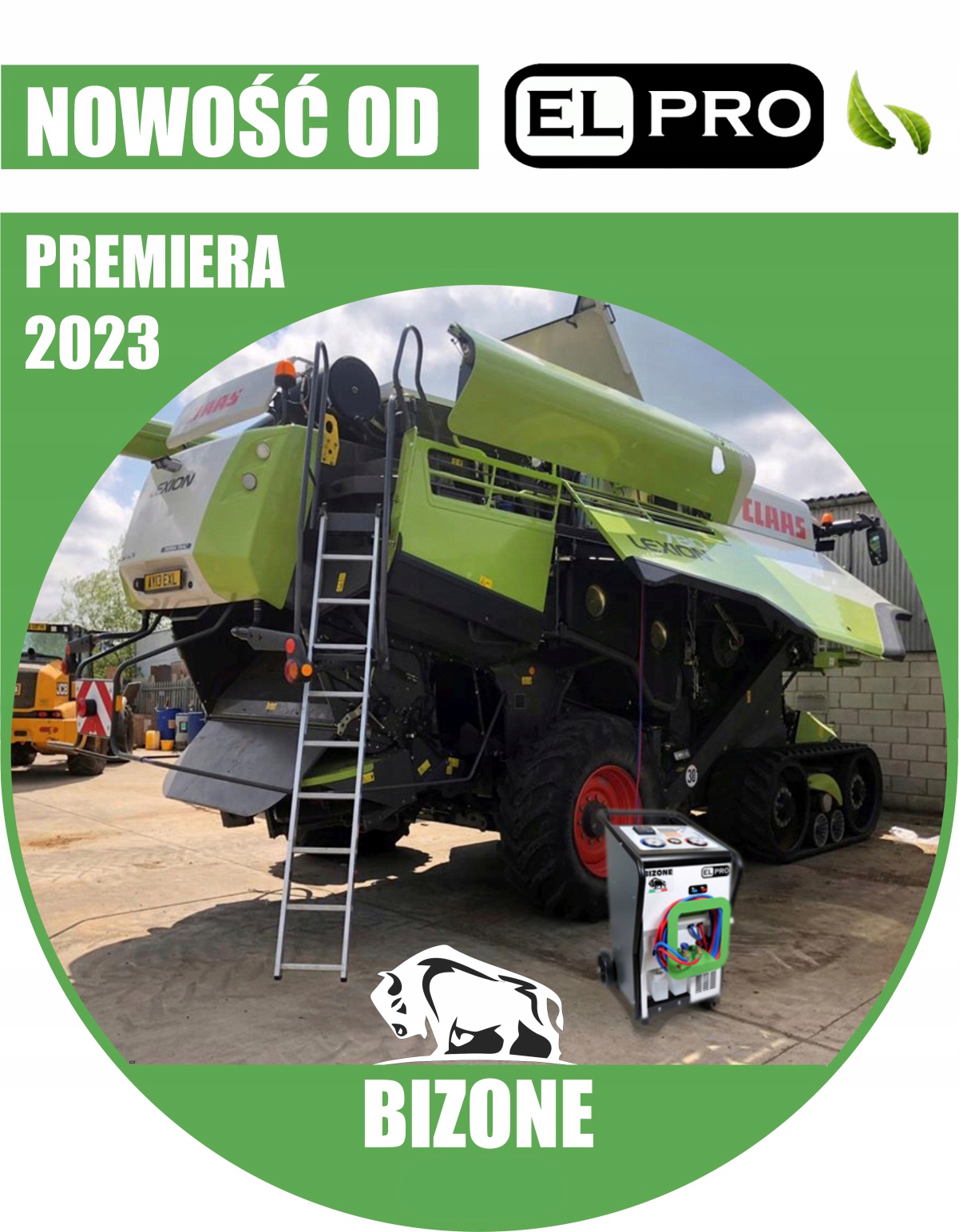 Stacja Klimatyzacji ELPRO BIZONE Mobilna + FGAZY Pojemność zbiornika 10 kg