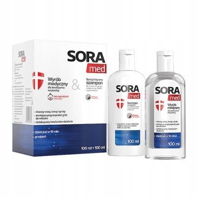 

Sora Med Zestaw płyn 100ml szampon 100ml