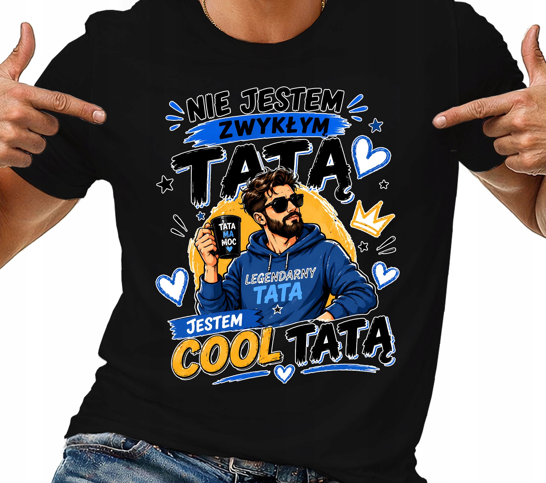 Tričko Tričko Pánské Legendární Cool Táta Na Den Táty Otce S