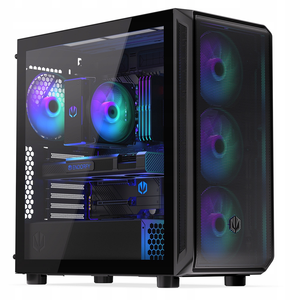 Počítačová Skříň Endorfy Arx 700 Argb, 4x140 mm Argb ventilátory, až 410 mm Gpu