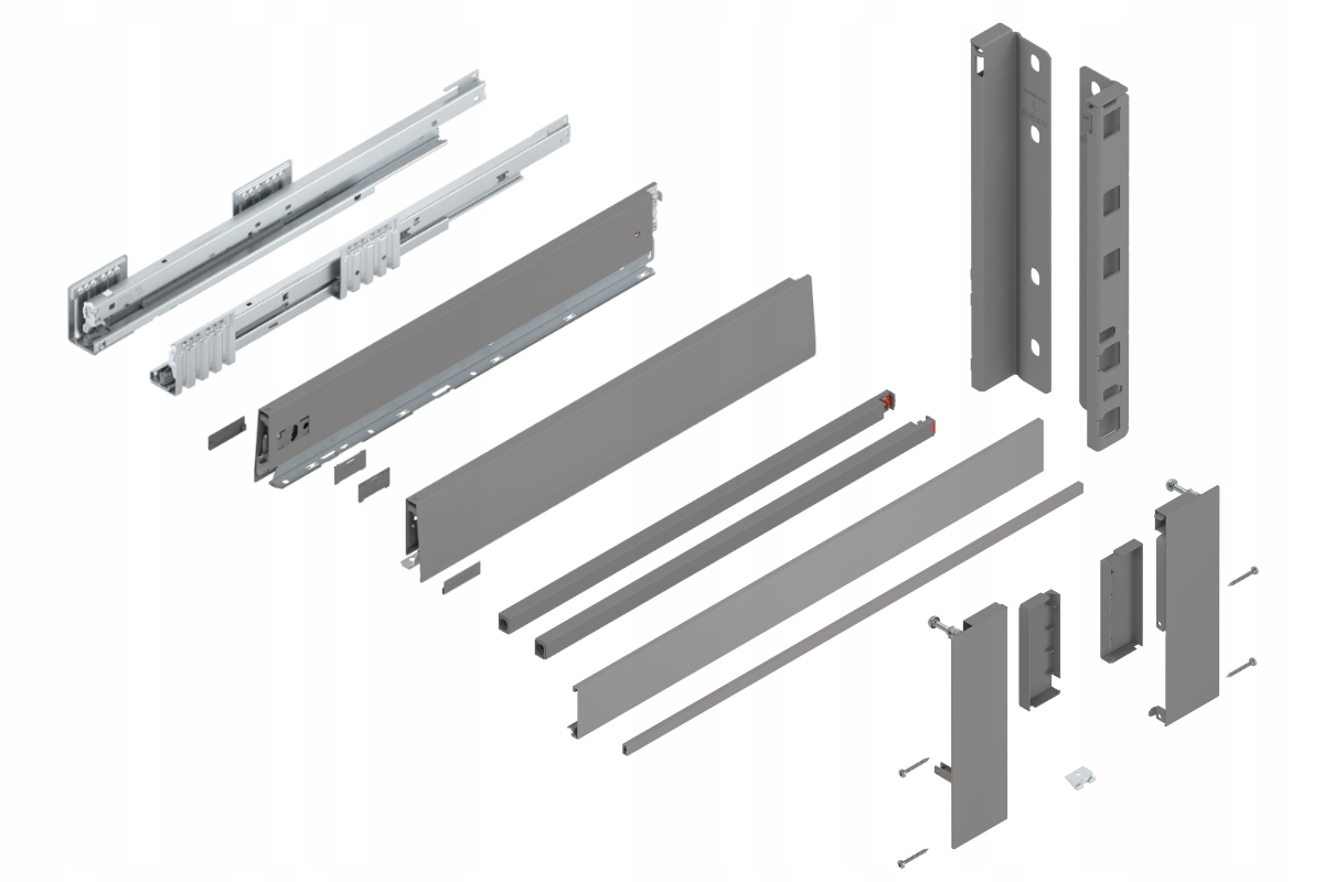 Blum Zásuvka Merivobox 550 Vysoká E vnútorná šedá 40 kg
