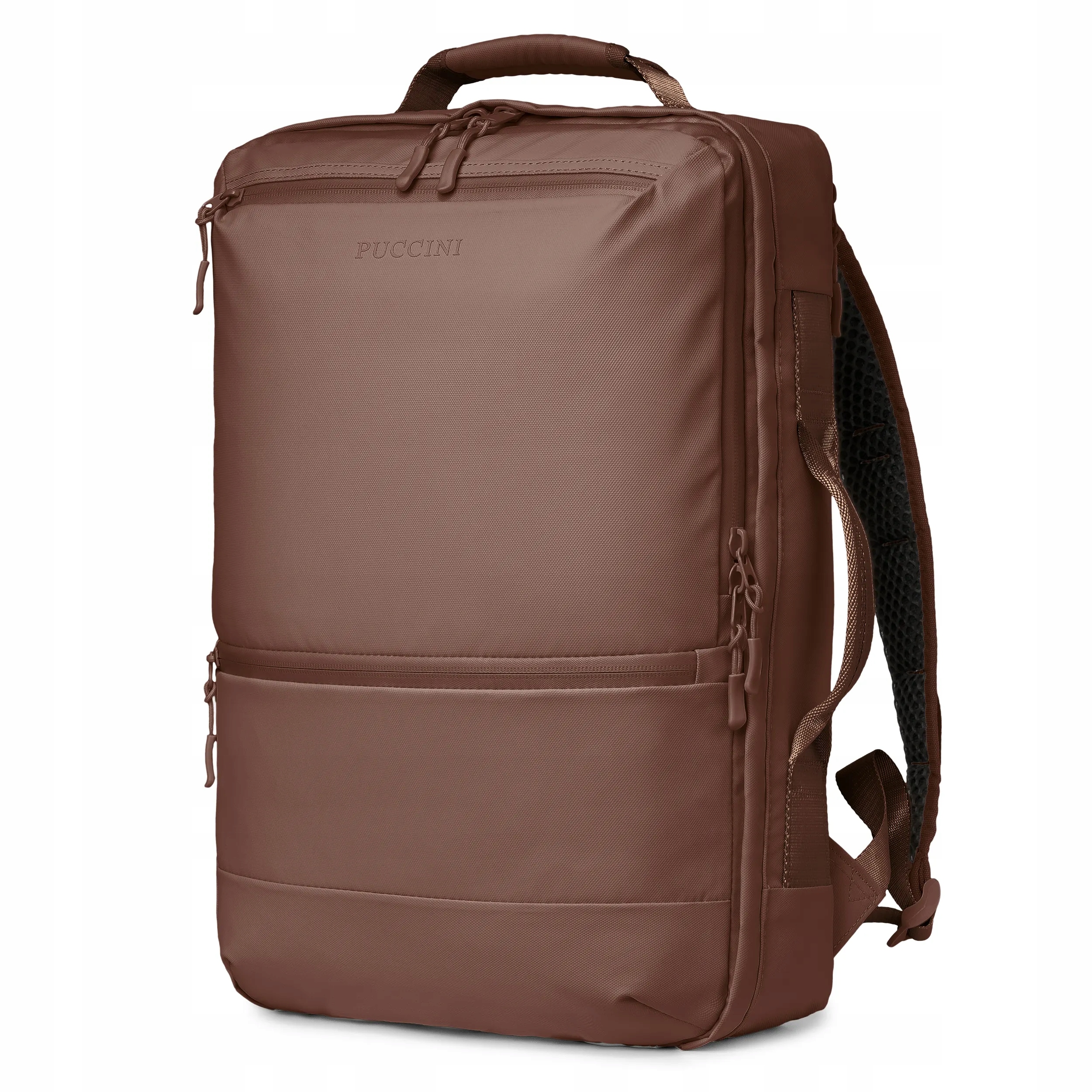 Puccini batoh Bronz 46x31x15 cm, kapsa na Rfid a notebook