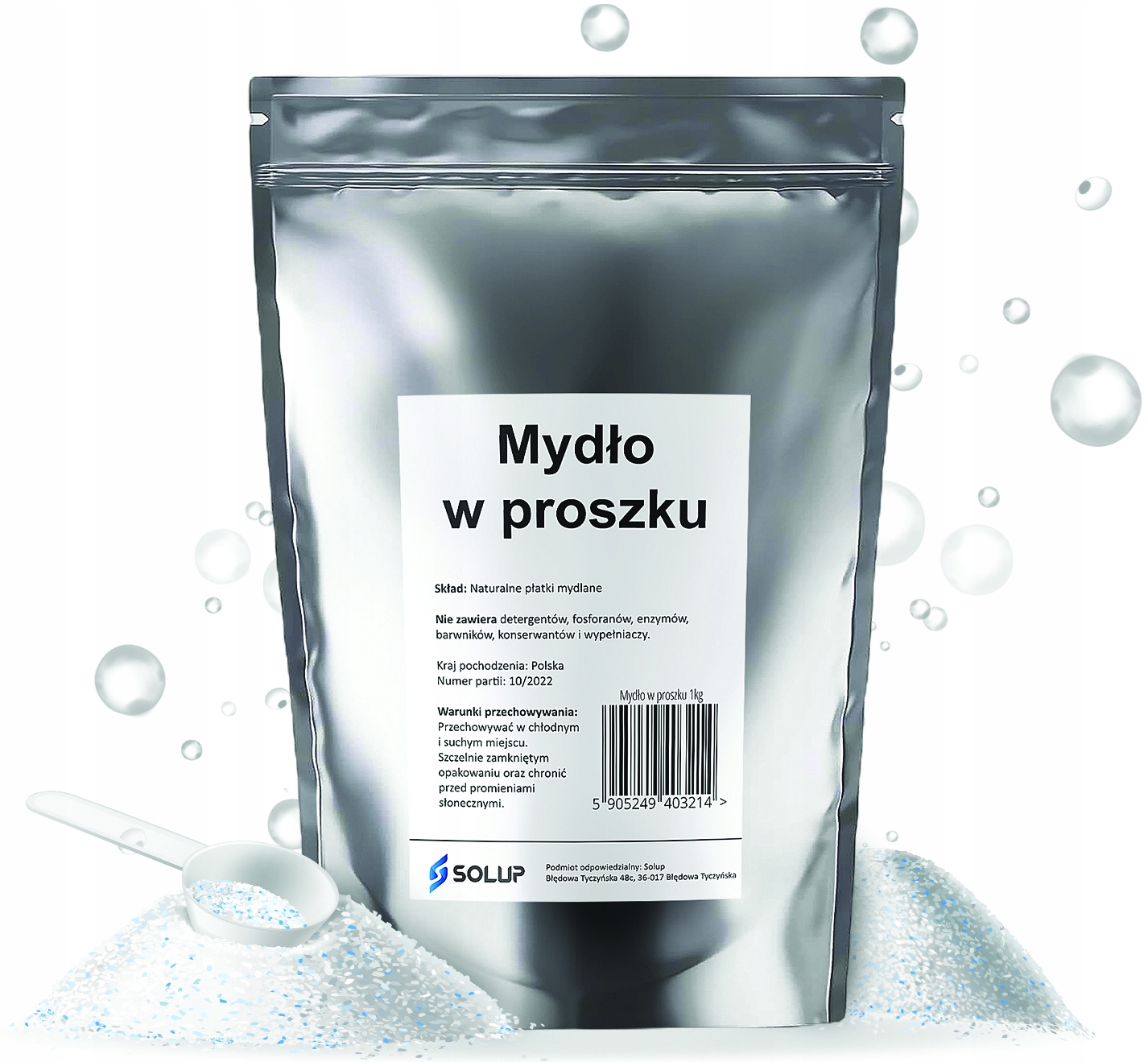 

Płatki Mydlane mydło w proszku Naturalne Eko 1kg