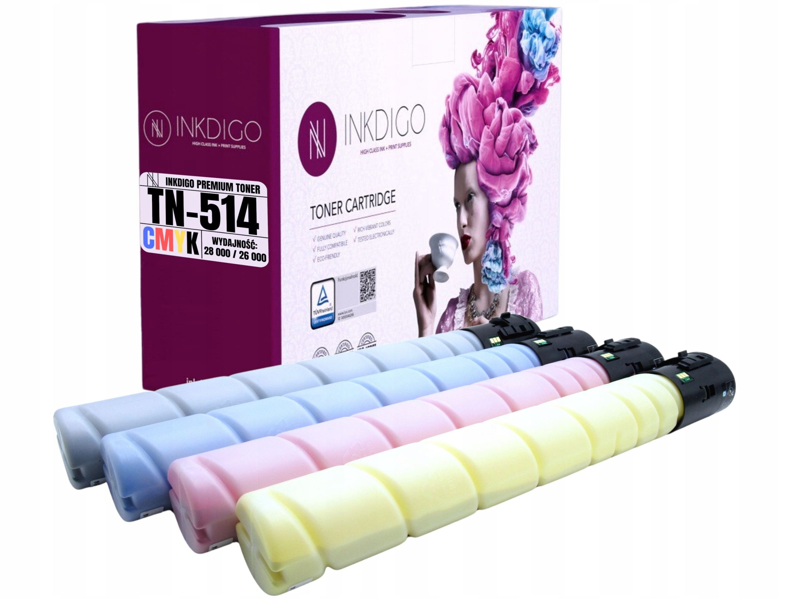 TN514 Náhradní Tonery A9E8130 A9E8430 Pro Minolta Bizhub C458 C558 C658