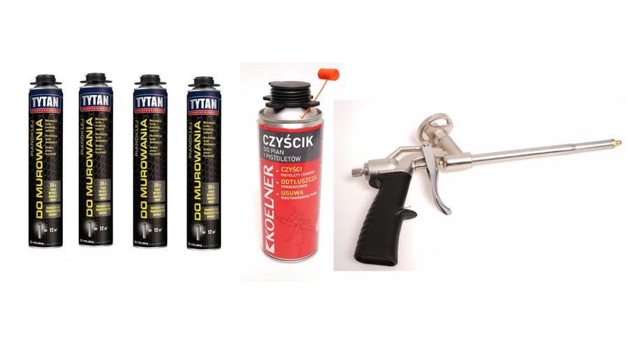 

Pianoklej do murowania 870 x4 pistolet czyścik