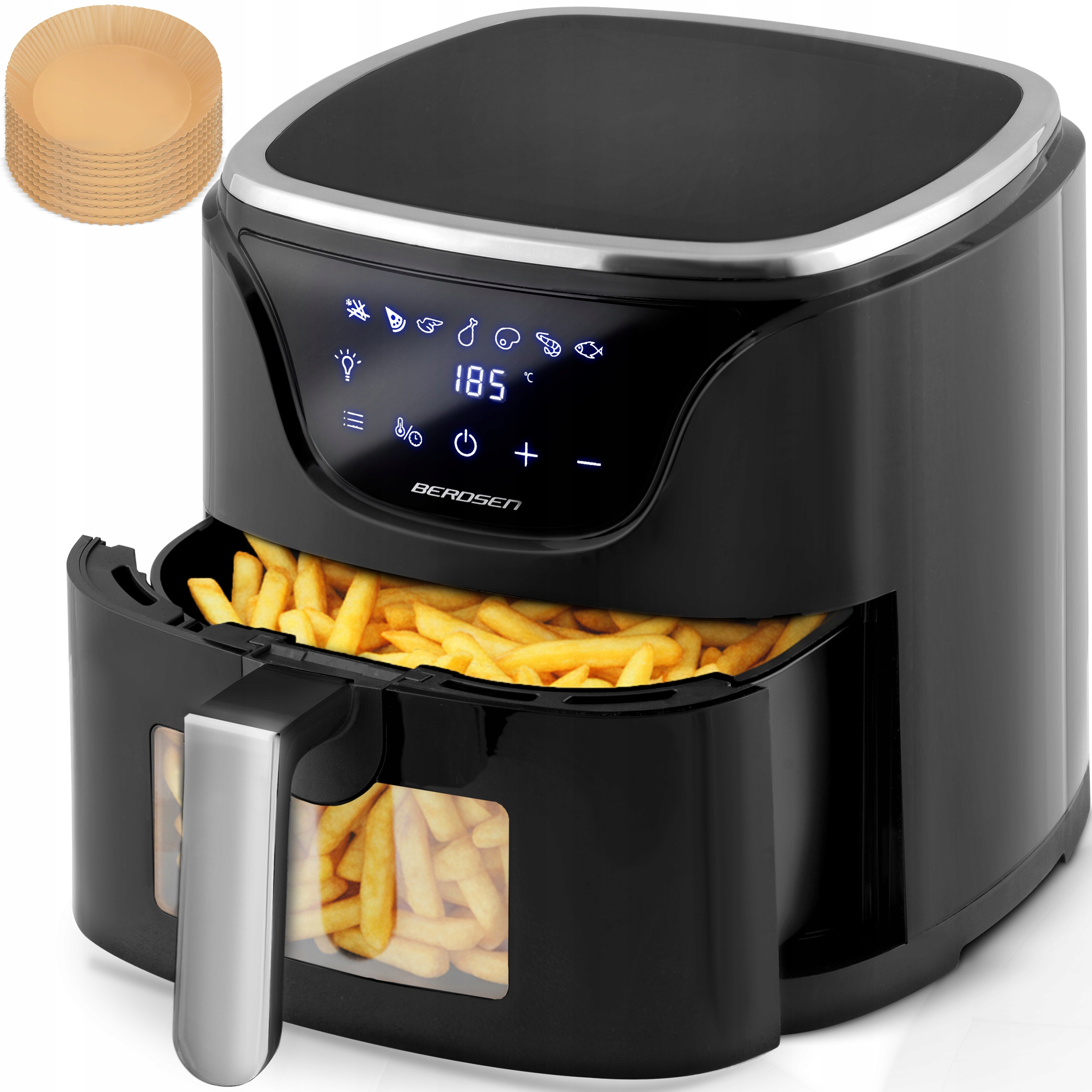 Frytkownica Beztłuszczowa Frytownica Air Fryer 5L Berdsen 1500W