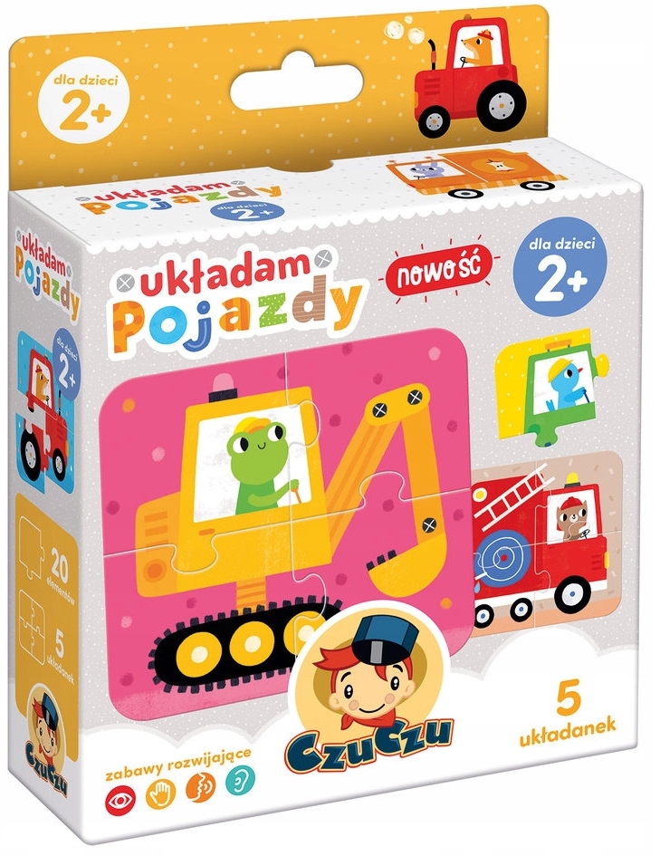 

Czuczu Puzzle Układam Pojazdy 20ELEMENTÓW 2+