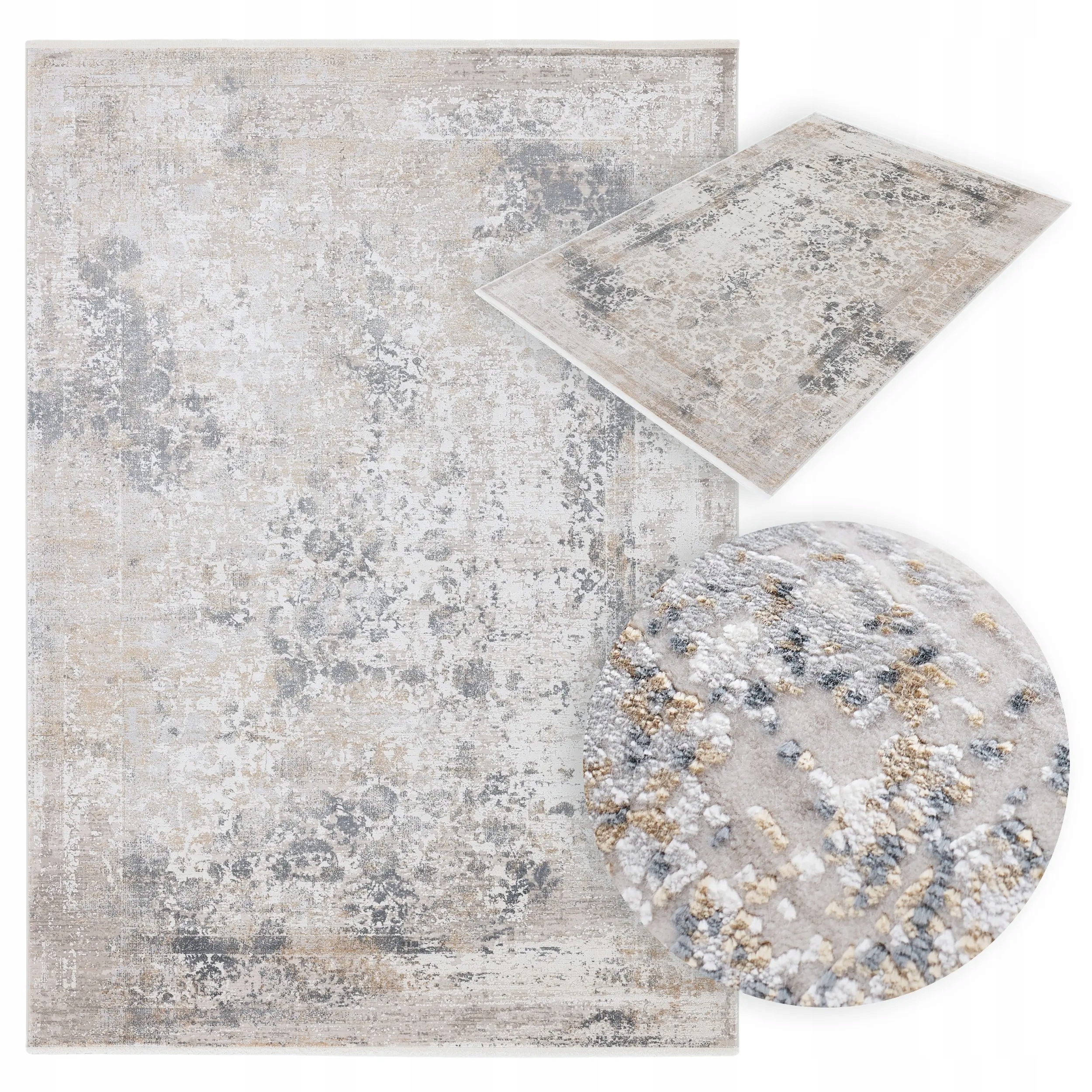 Dywan Magic Flott Grey do salonu szary 80 x 150 Arte