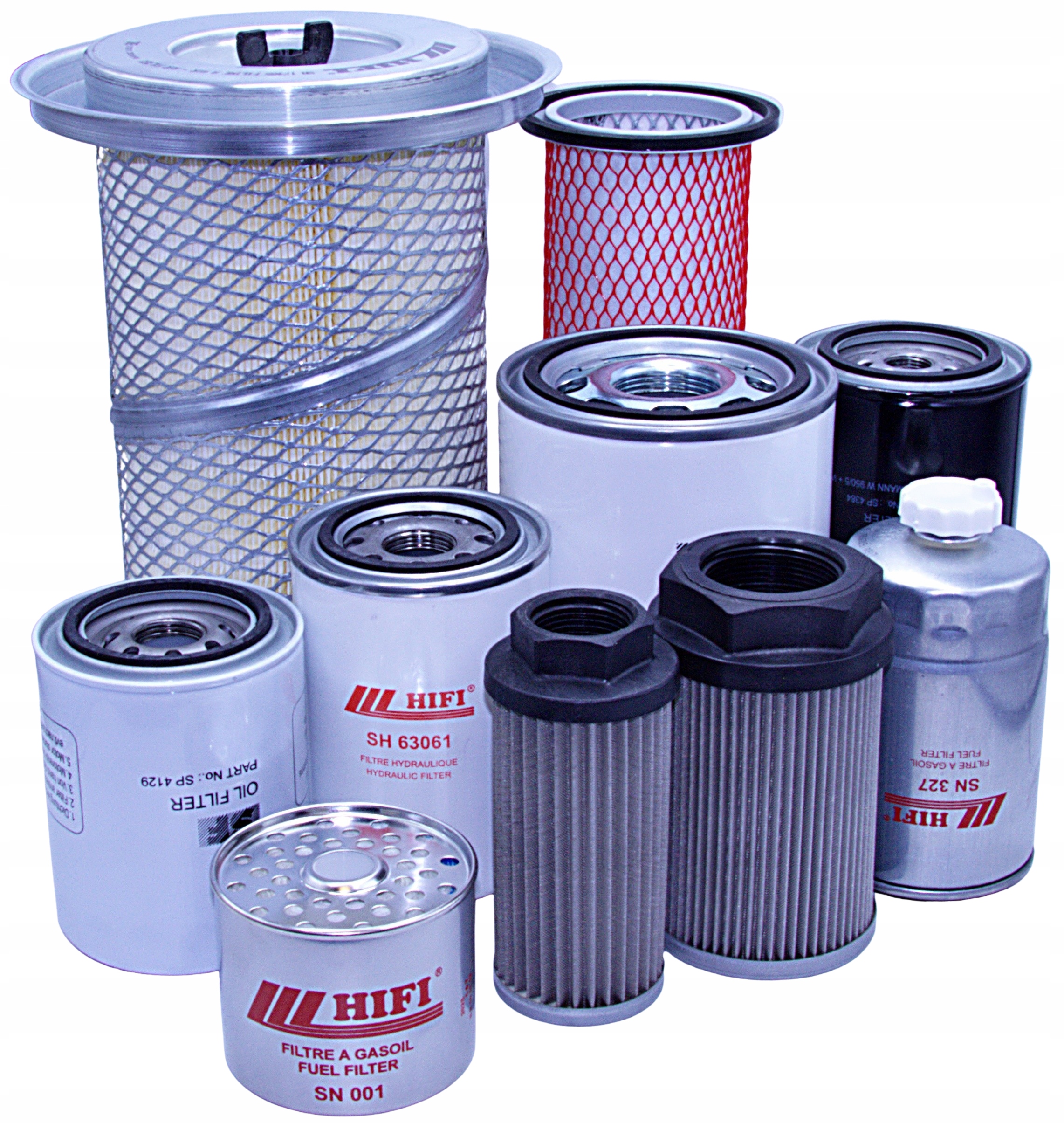 Filtry Jcb 527-58 Fs – vzduch, olej, palivo, hydraulické – sada.