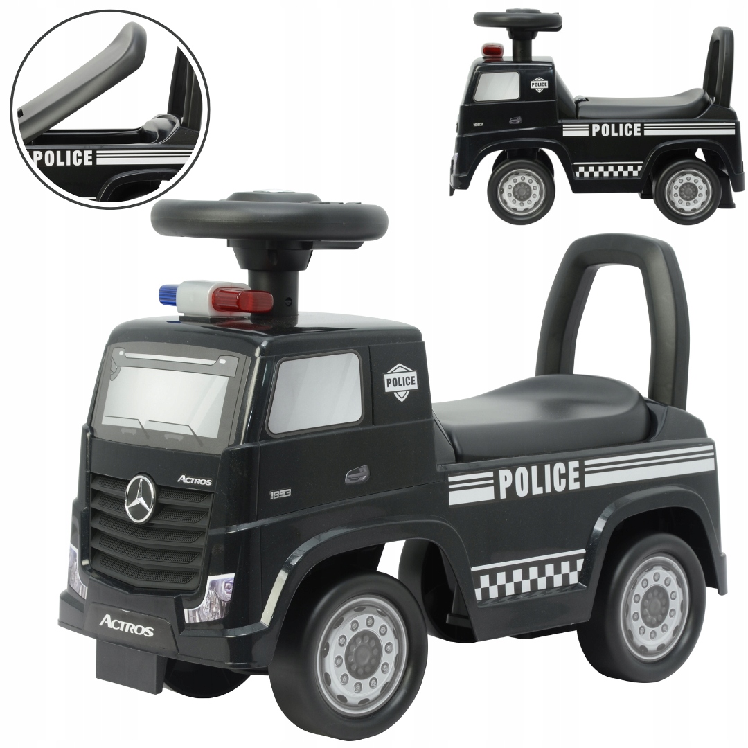 Jeździk dla dziecka radiowóz Mercedes-Benz Actros Policja Milly Mally
