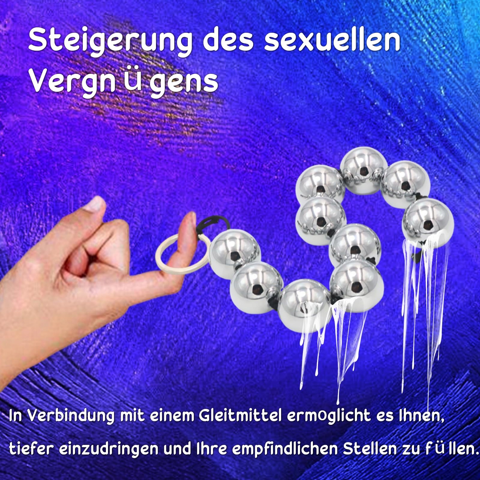 METALL Kulki Analne Zestaw Dla Par Stal Nierdzewna Zabawki Erotyczne — miniatura 4