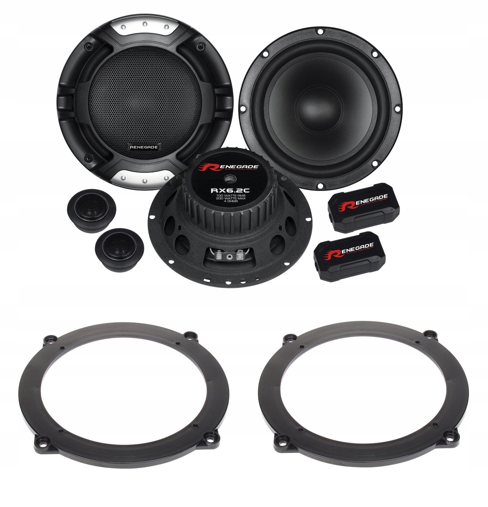Automobilové reproduktory 165 mm Renegade RX6.2C Audi A3 8P Hatchback Vzdialenosť