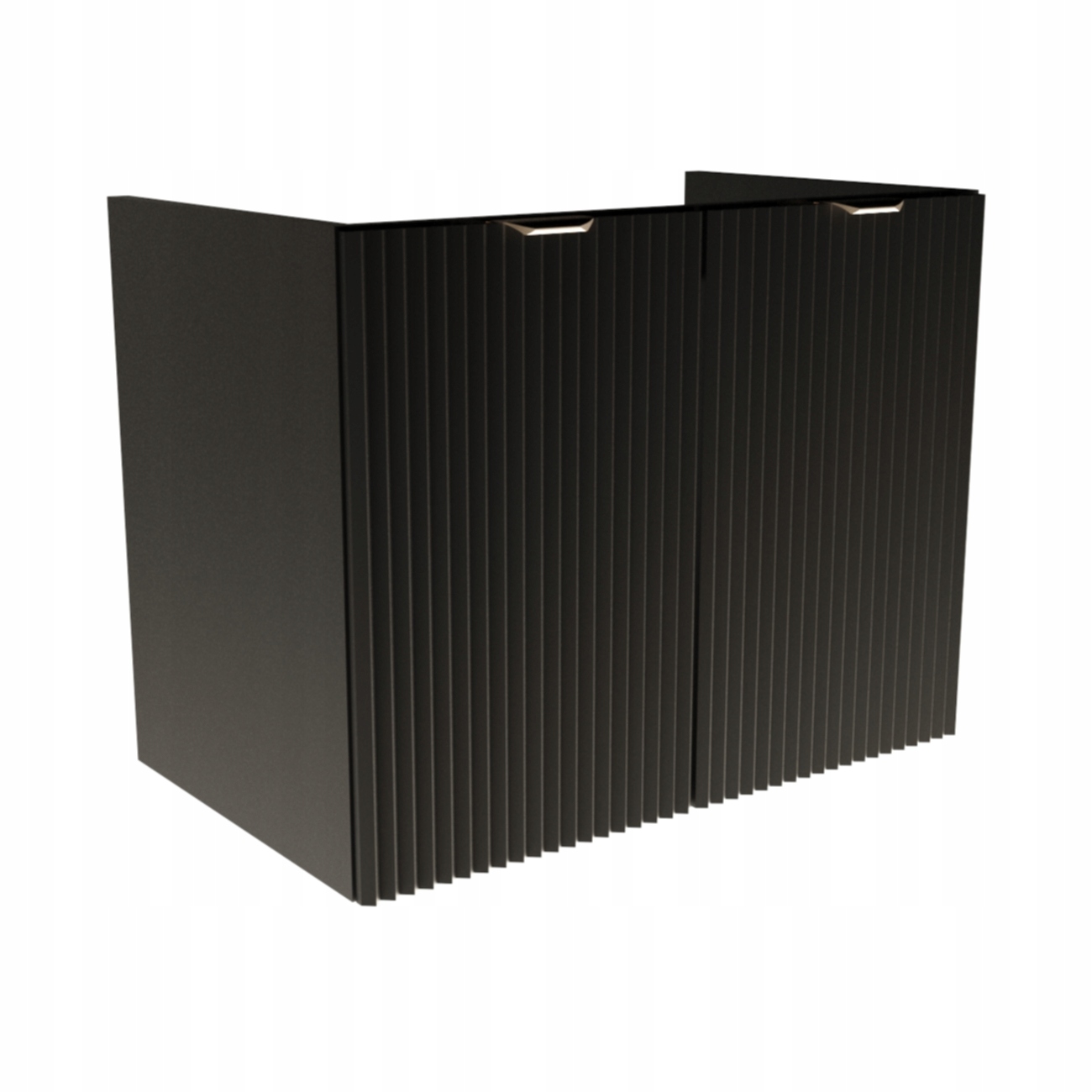 Skříňka pod umyvadlo 2 dveře Černá 80 cm, bez desky Willy