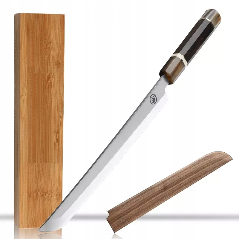 Kuchynský nôž Sa 21784 na Sushi Čierna/Hnedá/Biela KP-21784