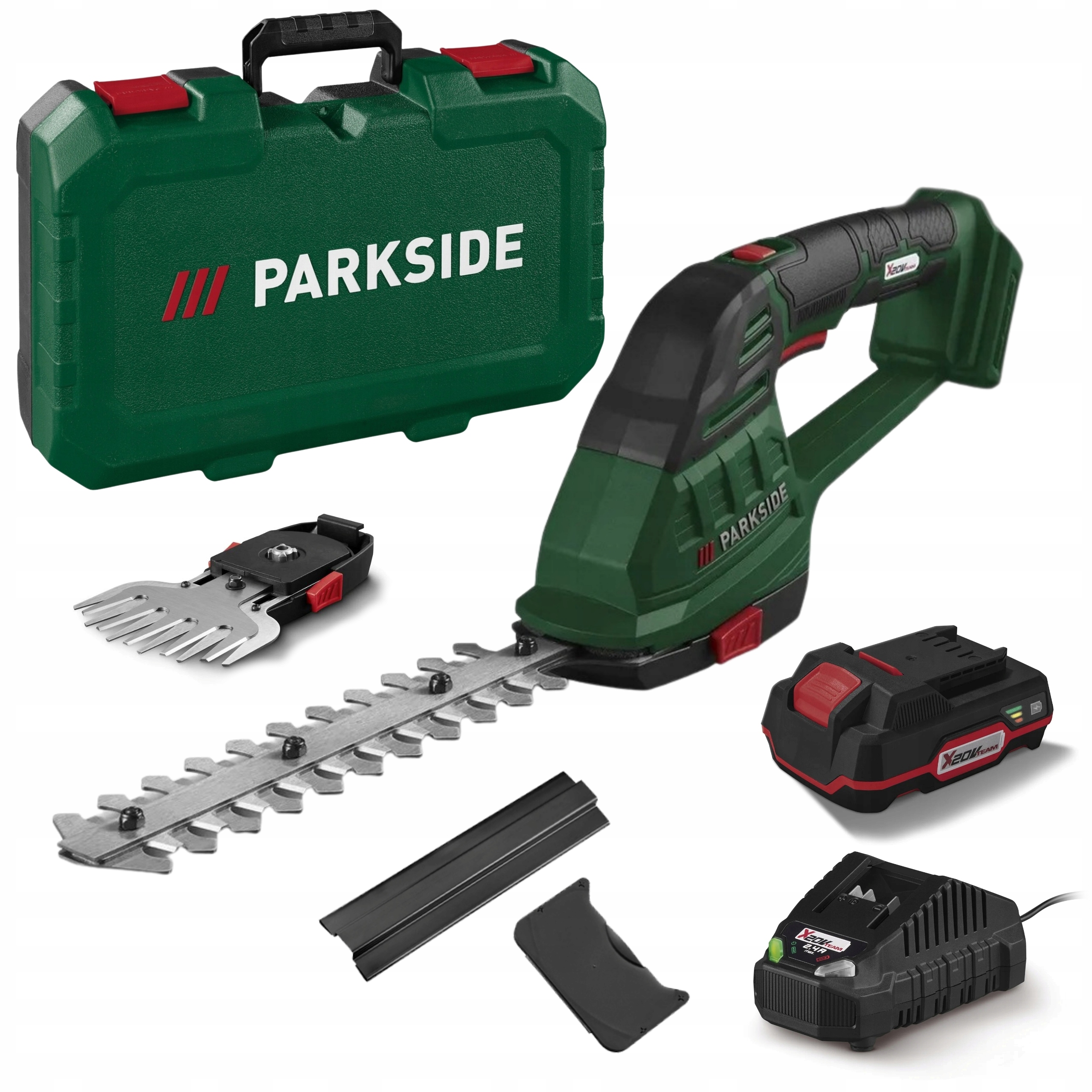 Nożyce podkaszarka Parkside Pags 20-Li 20V Do Trawy Krzewów 2w1+AKU+WALIZKA