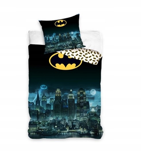 Pościel 140x200 cm młodzieżowa Batman -100% Bawełna