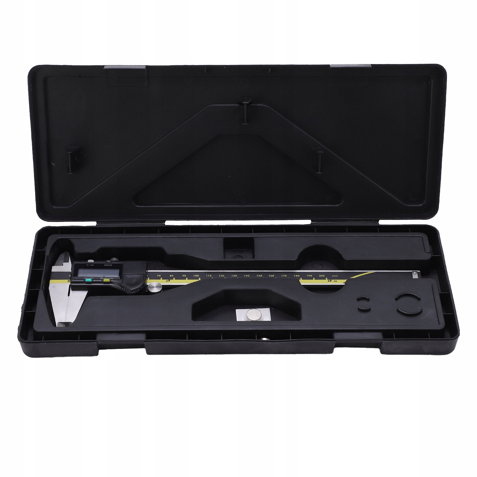 SUWMIARKA ELEKTRONICZNA METALOWA 0-200MM + OBUDOWA Dokładność pomiaru 0.01 +/- mm