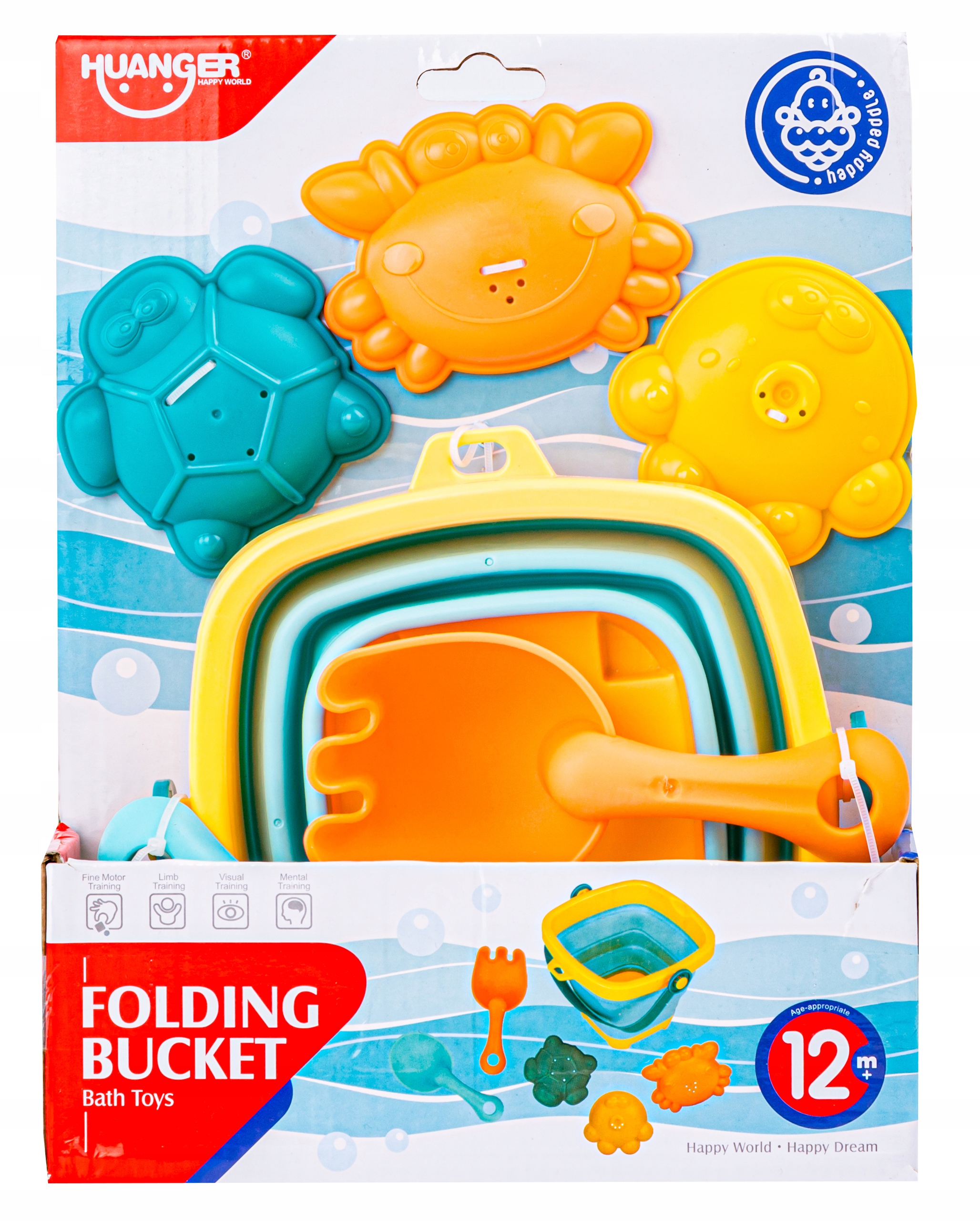 ZABAWKI DO PIASKU NA PLAŻĘ WIADERKO FOREMKI 6 EL. Marka DK