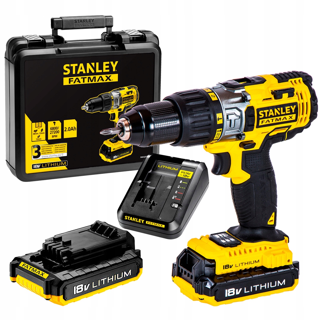 

Wkrętarka udarowa 18V 51Nm 2x2Ah Stanley FMC625D2