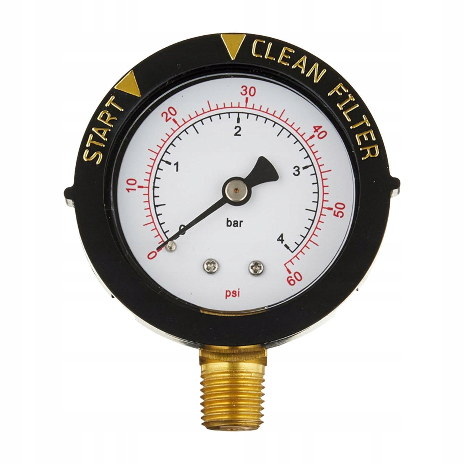 Manometr filtra basenu, test ciśnienia PSI, część zamienna, pompa basenowa Marka bez marki