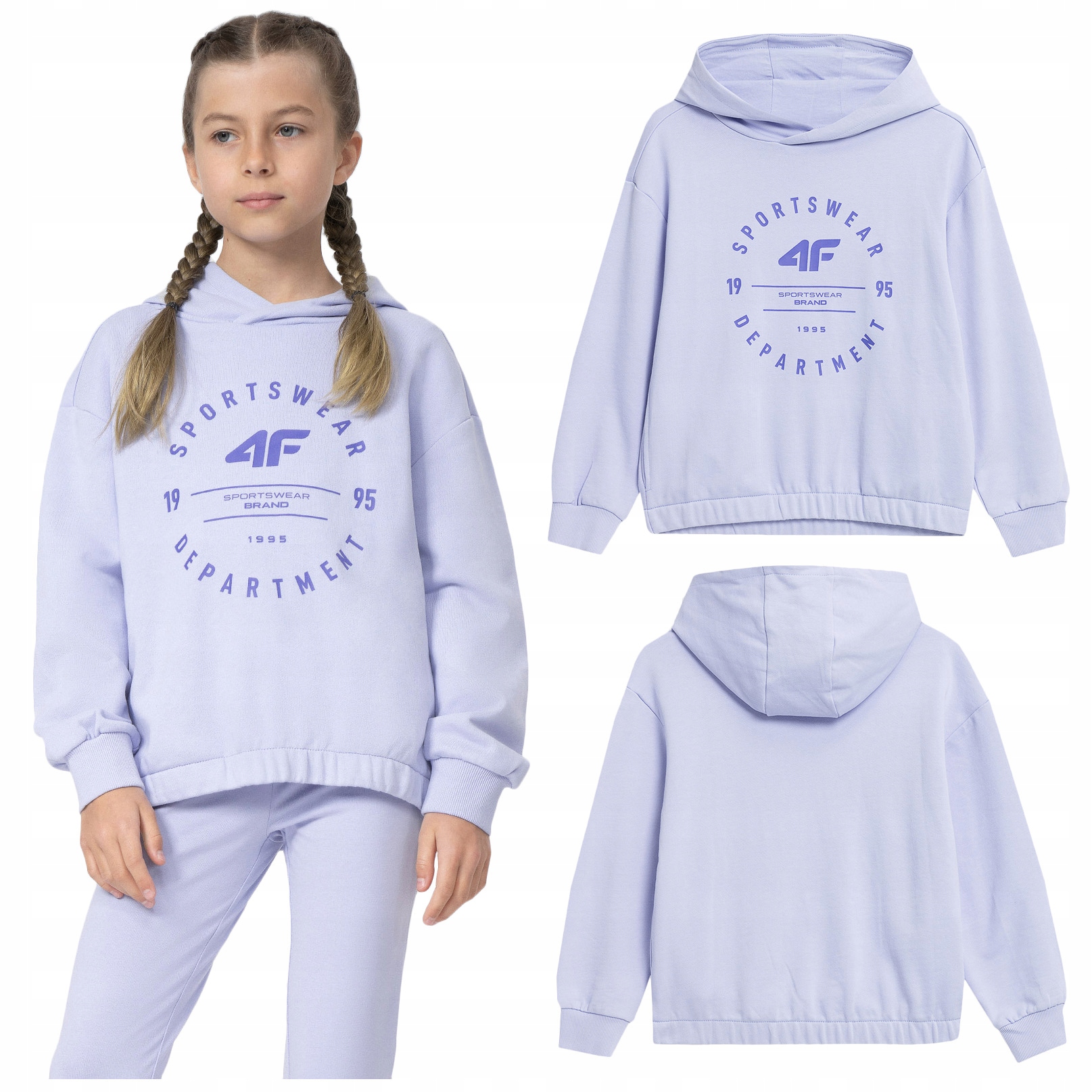 

Bluza z Kapturem 4F junior dresowa TSWSF218 146