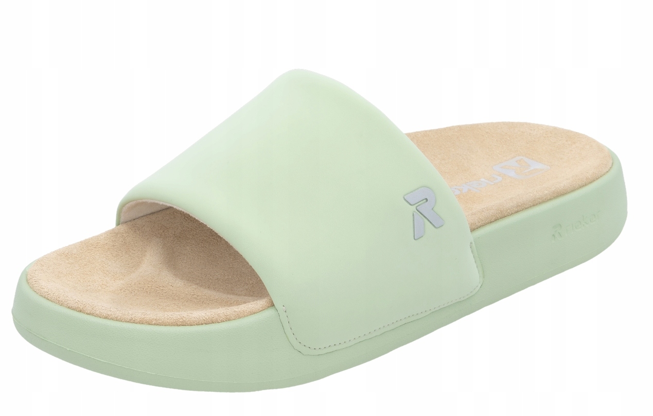 Rieker W3250-52 vel.40 zelené dámské nazouvací žabky Sport