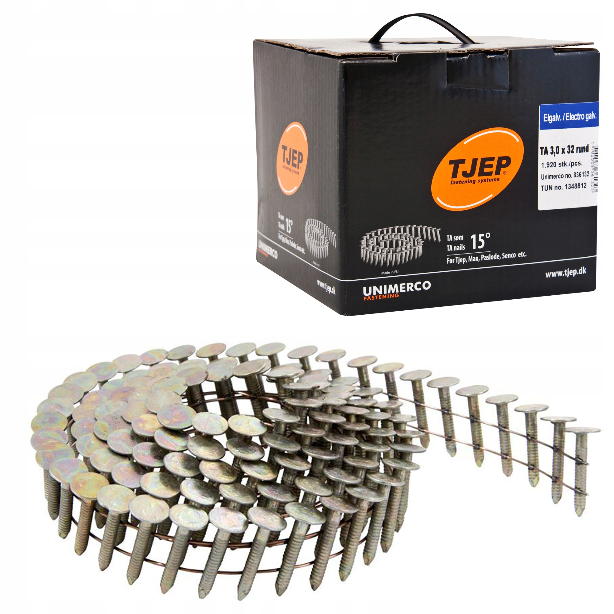 Bubnové Papové Hřebíky Tjep 3,0X32 Ring 1920 Ks