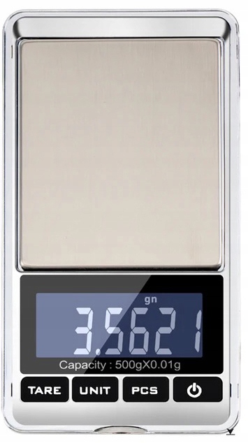 Přesná Digitální Klenotnická Váha 500 g 0,01 g LCD