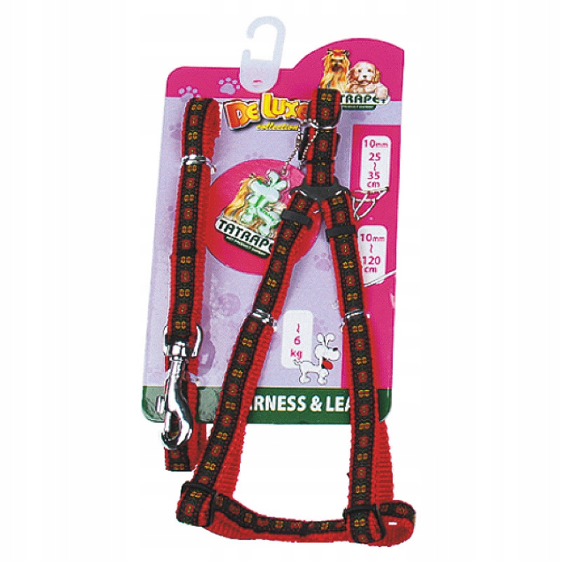 

Komplet szelki 1cm x 25-35cm i smycz 120cm