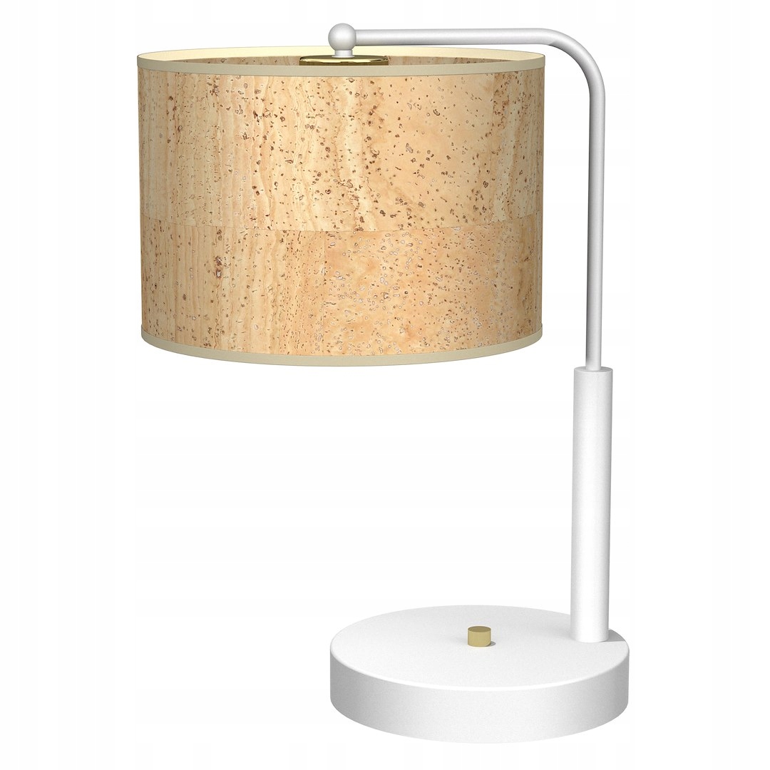 Kancelářská lampa Cork 1xE27 Bílá Korek