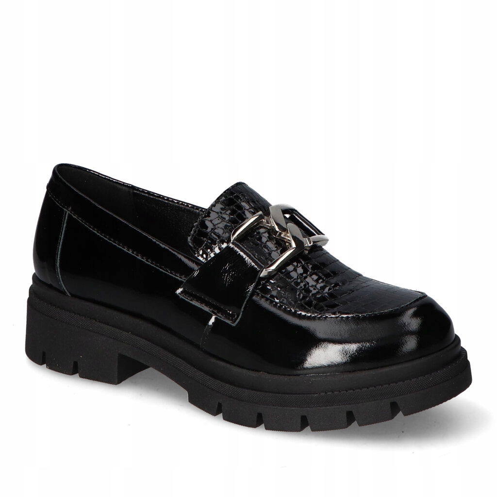 Mokasíny Contes 636 Černé naplak 38