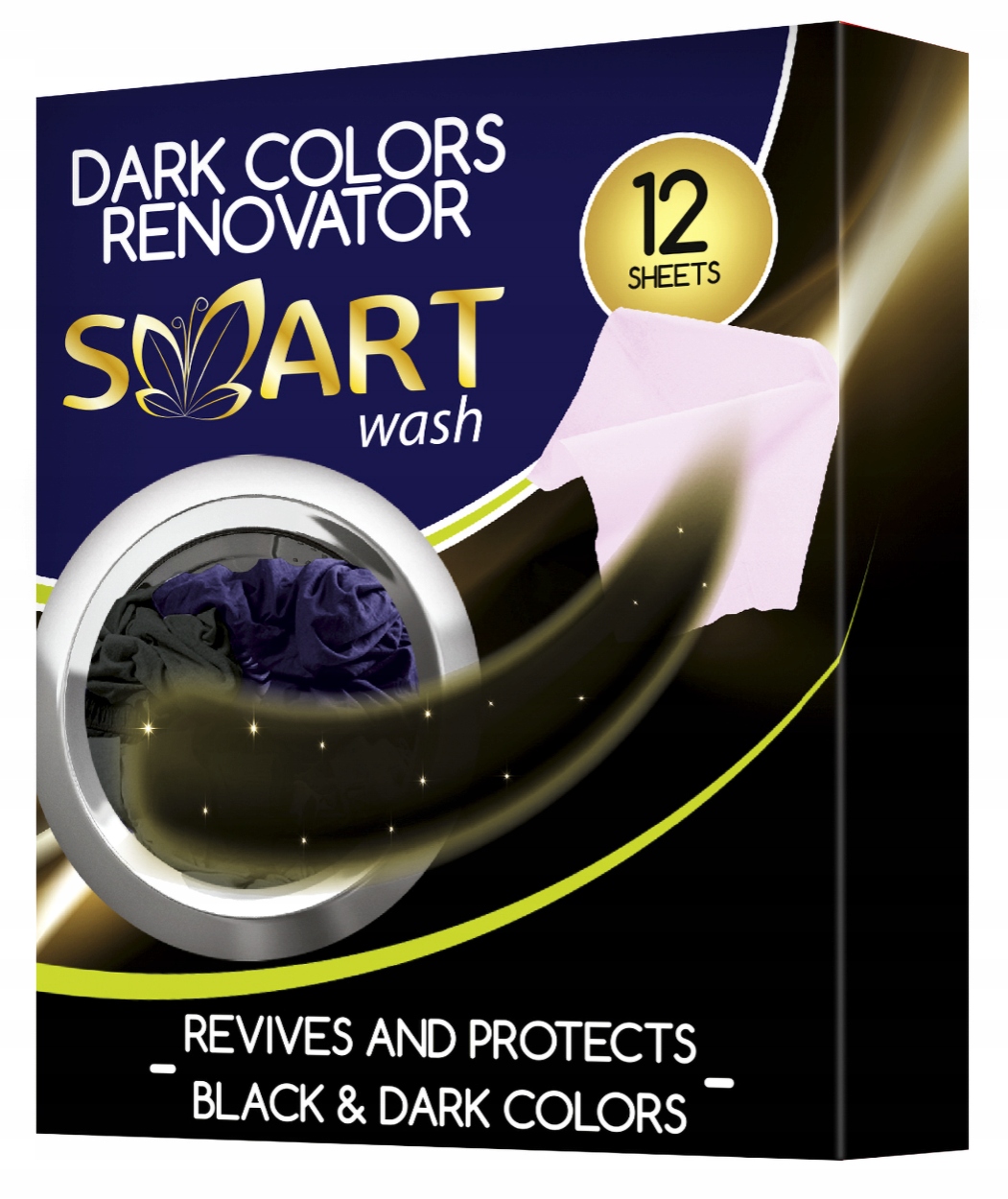 

Chusteczki do prania czarnego 12 szt. Smart Wash