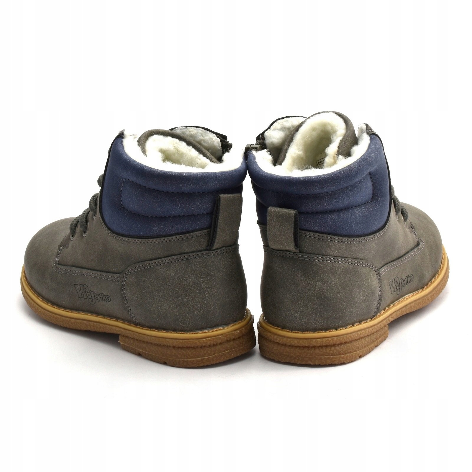 Kozaki zimowe dla dzieci Wojtyłko 21009 Popiel 21 Marka Wojtyłko