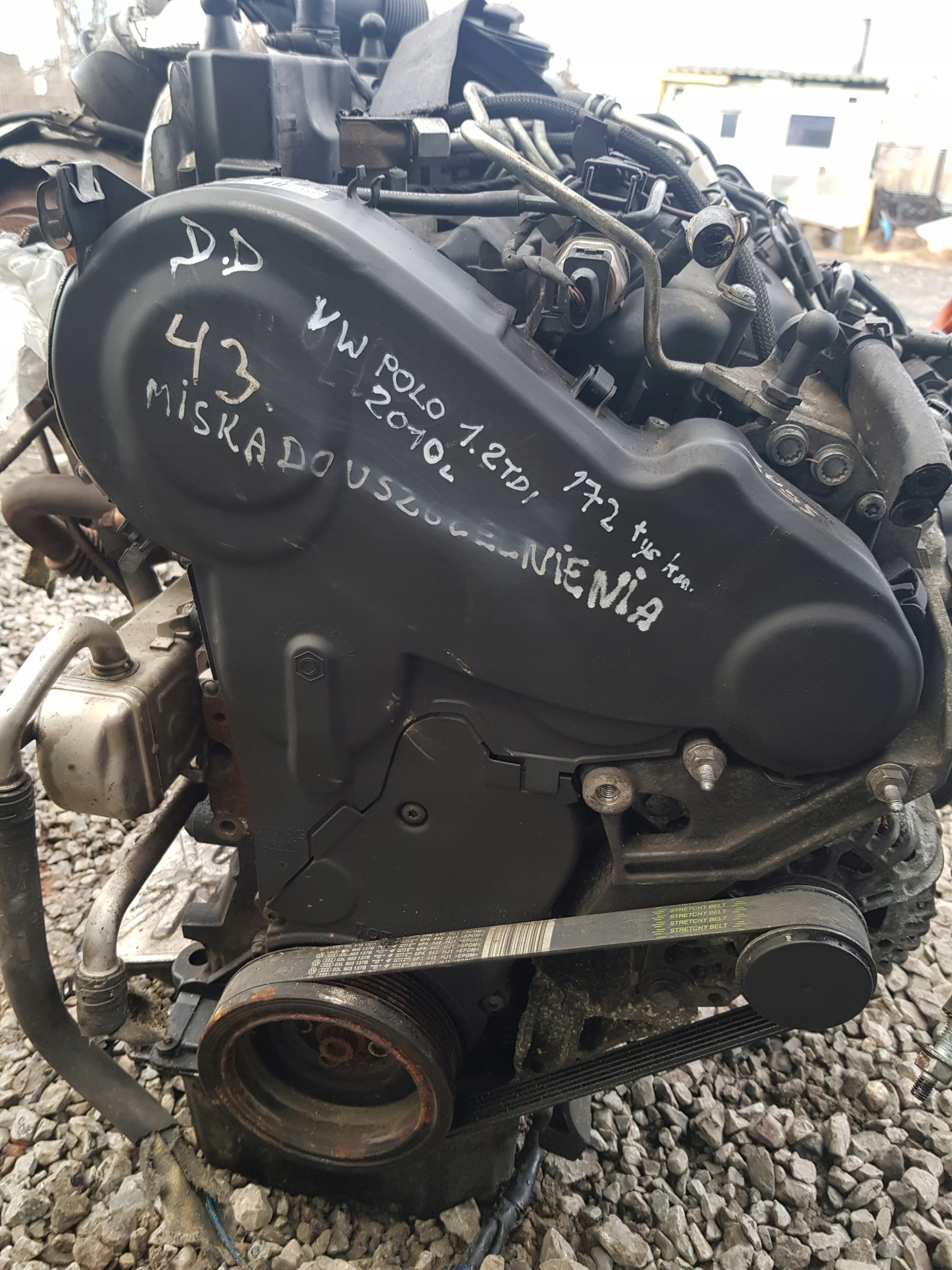 VW SEAT SKODA AUDI 1.2 TDI 2010 CFW engine complete KPL 172 TYS KM