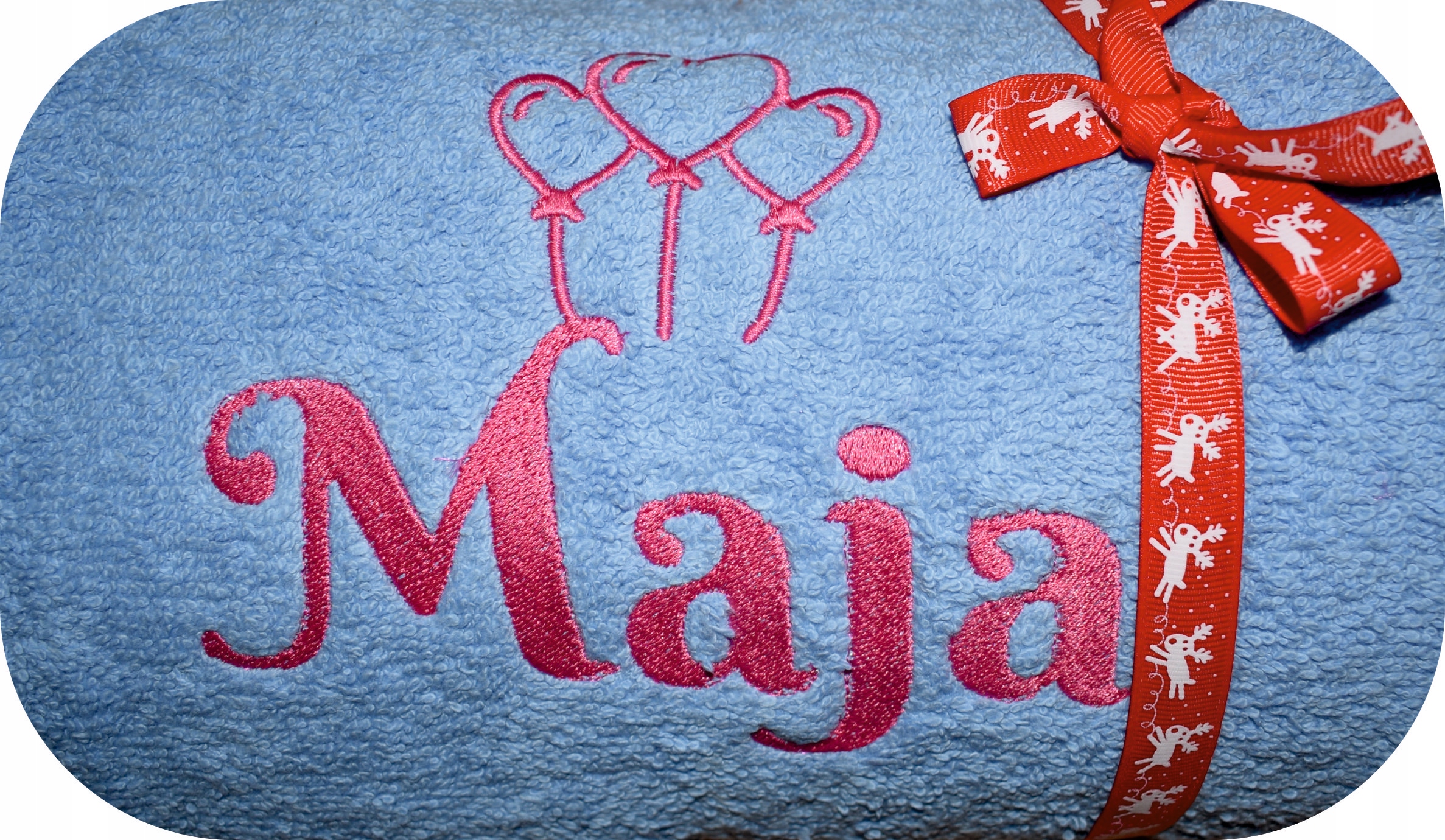 

Ręcznik 140x70 Haft Święta Mikołaj Z Imieniem Imię