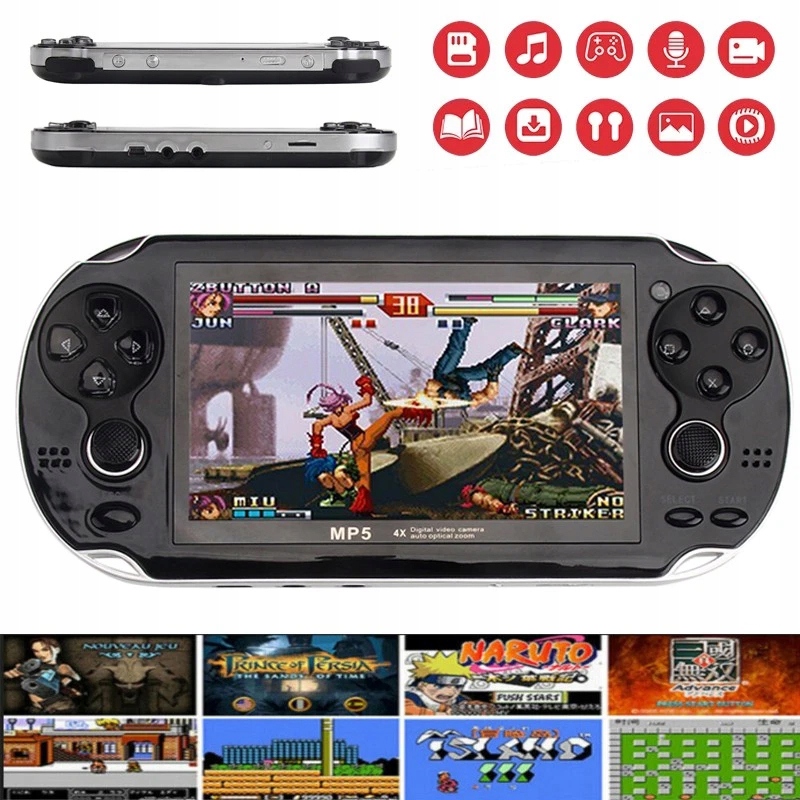 4.3" Mini konsola przenośna do gier Retro x7 8GB 64GB Aparat 6800 Gier