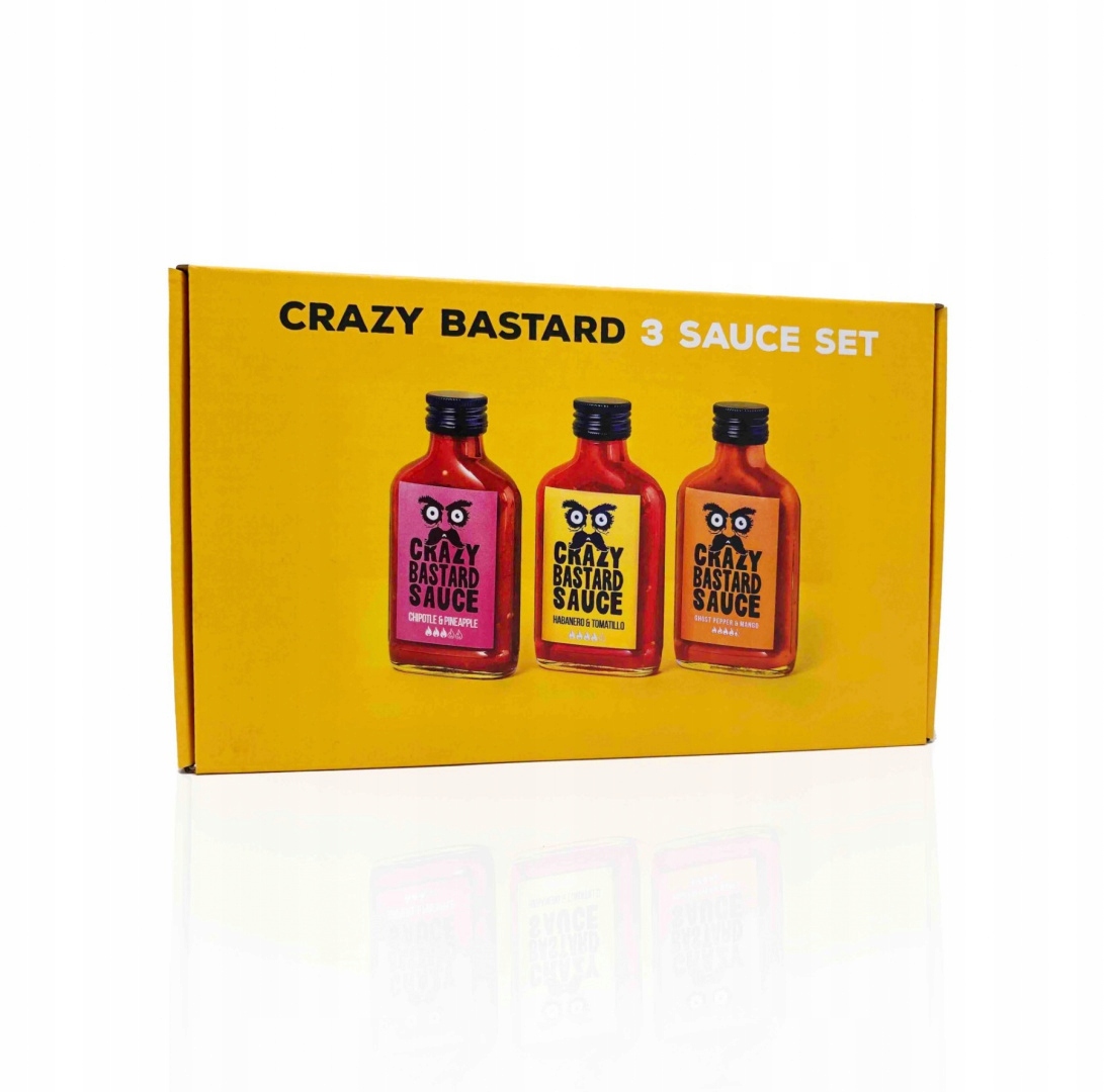 Levně Sada ostrých chilli omáček Crazy Best Sellers 3x100 ml [žlutá]