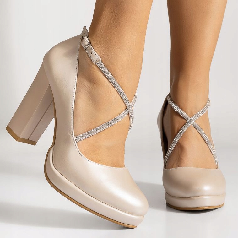 Elegantní Vysoké Lodičky Na Podšívce Svatba Svatební Hostina Butdam Perleťové