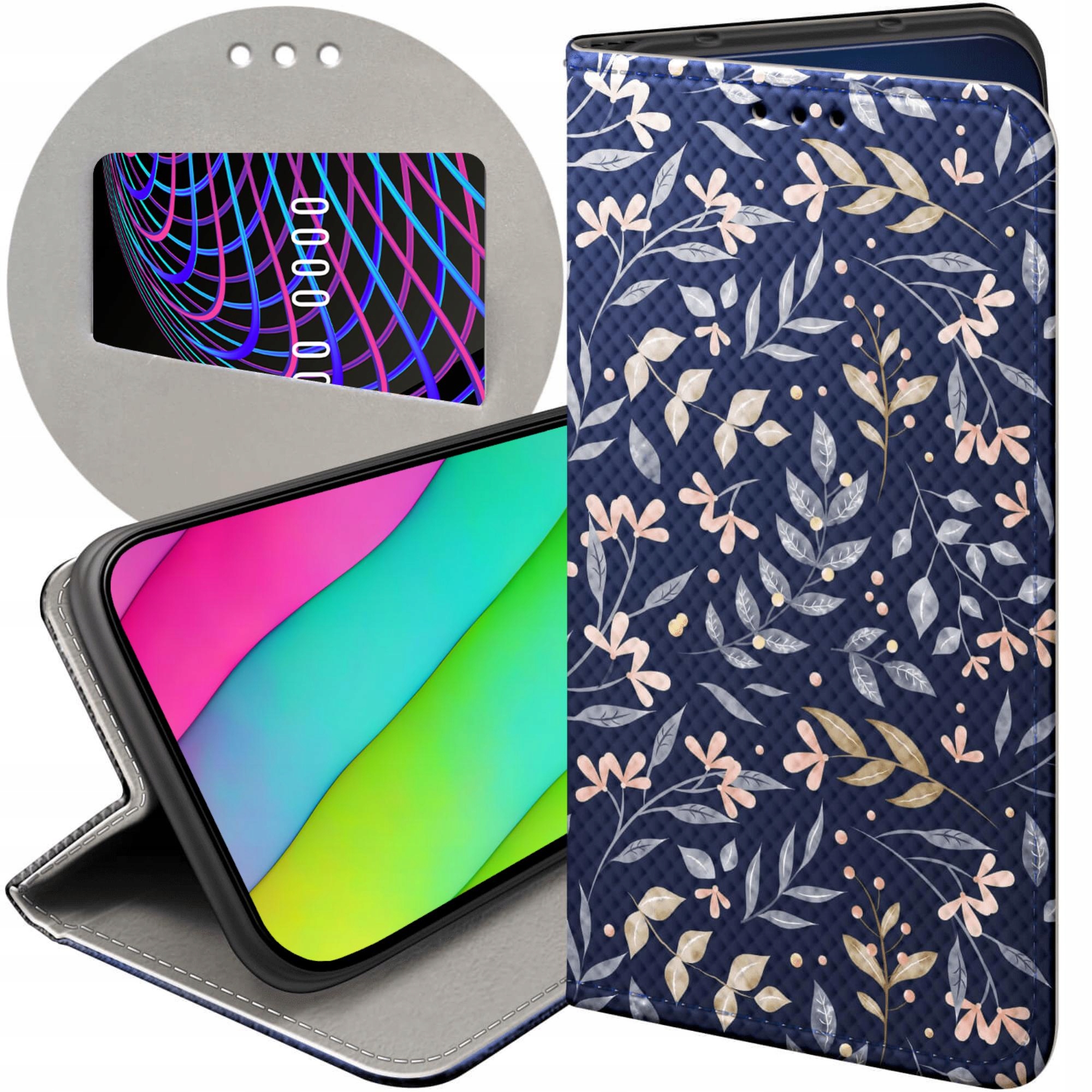 Etui Z Klapką Do Samsung Galaxy A05S Floral Botanika Bukiety Futerał