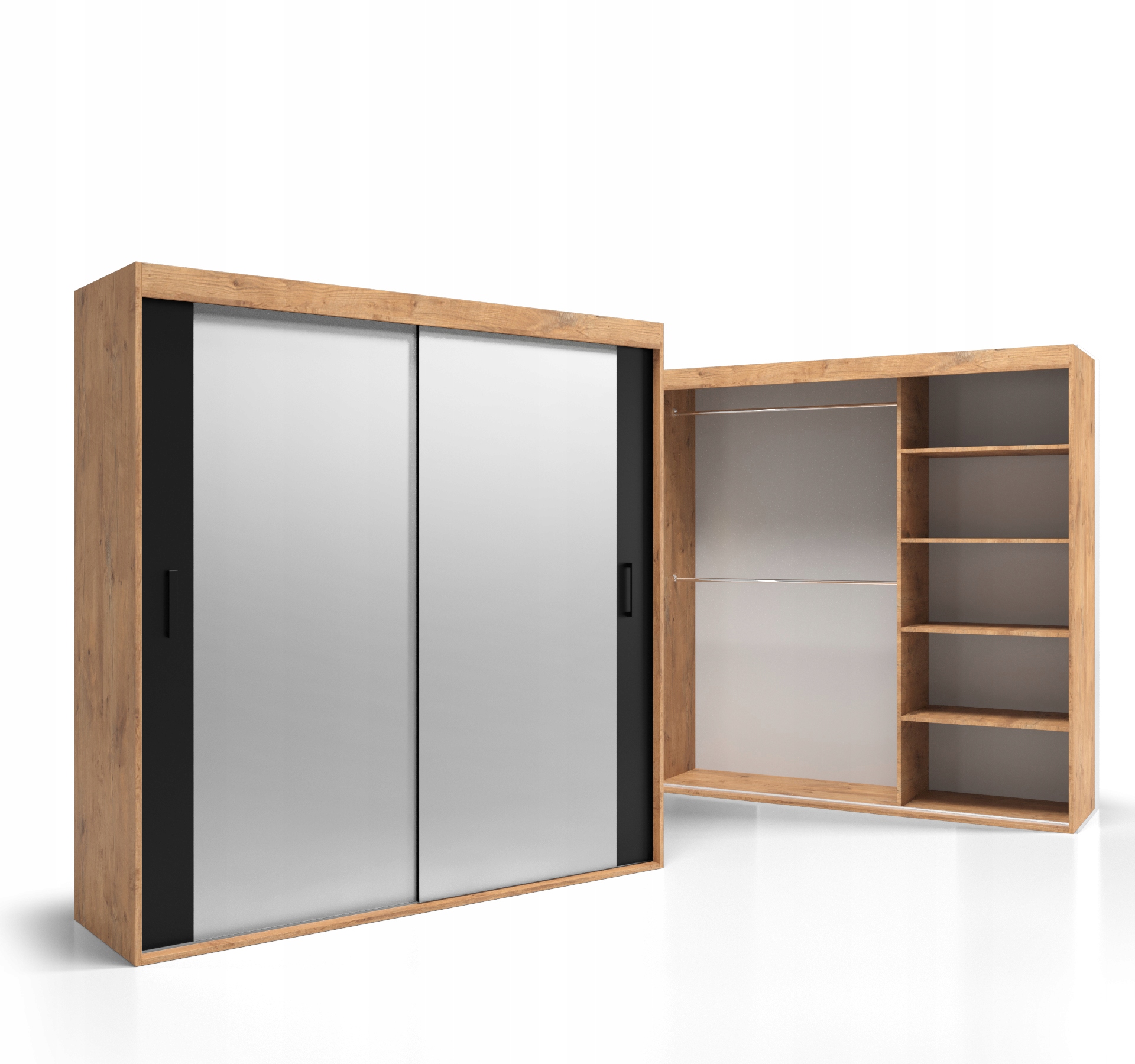 Skříň Posuvné dveře 160x270, 18 mm, s vybavením VSZ76 O-sofa