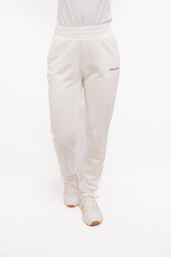 Dámské kalhoty Armani Exchange 3DYPDL Yjdbz bílé S