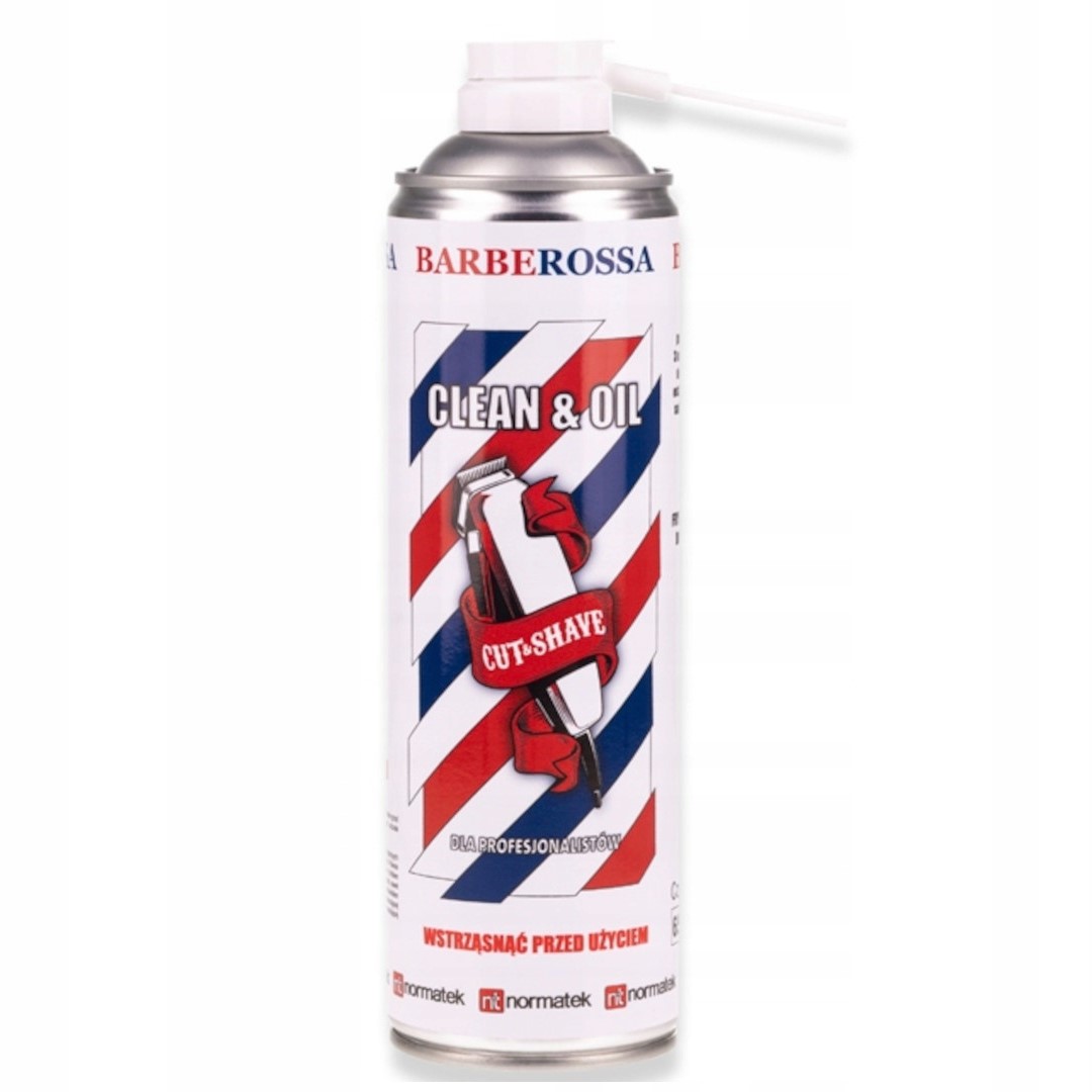 Barberossa Clean & Oil sprej na čištění strojků 5v1 500 ml